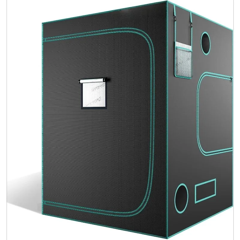 

5x5 Advanced Grow Tent, 60"x60"x80" High Reflective Mylar 1680D for Hydroponics Indoor Plant Growing, with Observatio