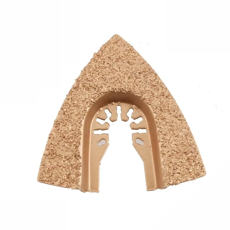 Lames de scie oscillantes en carbure, râpe triangulaire, e-cut pour les remplisseurs de ponçage rugueux, lame de scie multi-outils pour carreaux et céramique, 1 pièce