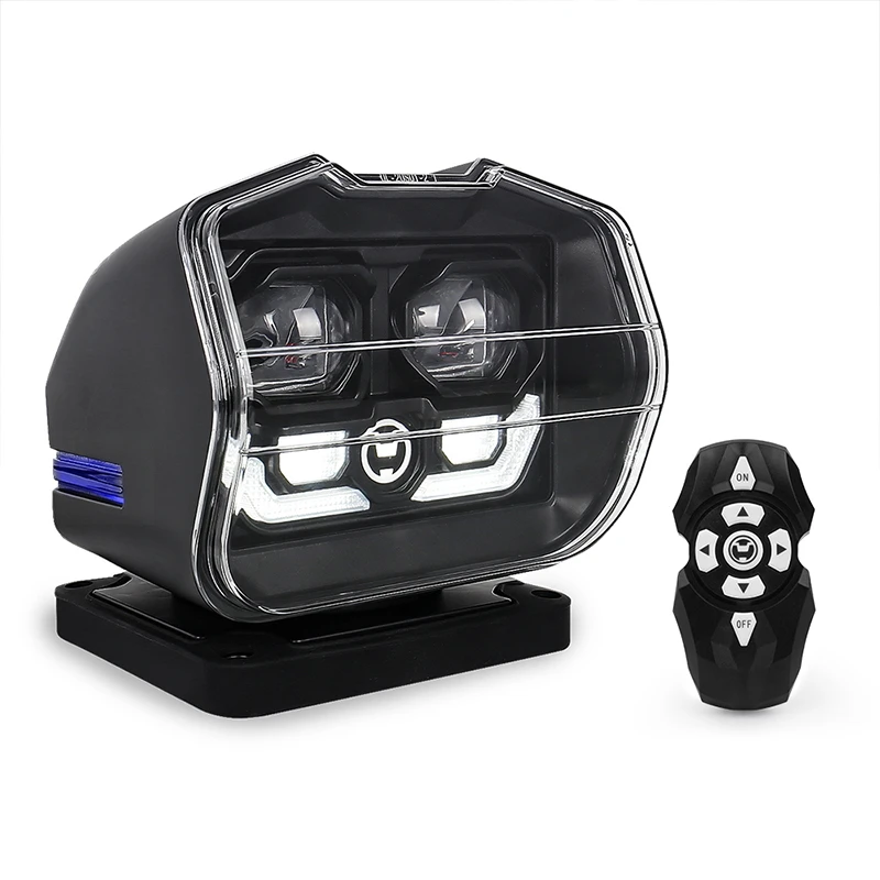 60W 360 Degree Remote Control 360 Led Search Lights for Boat Marine Truck Off Road