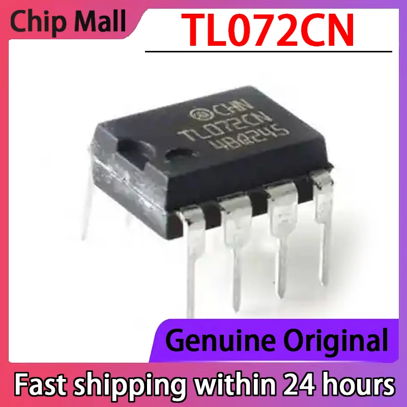 10PCS TL072CN TL072 Direct Insertion DIP-8 Dual Operational Amplifier IC Chip New Original