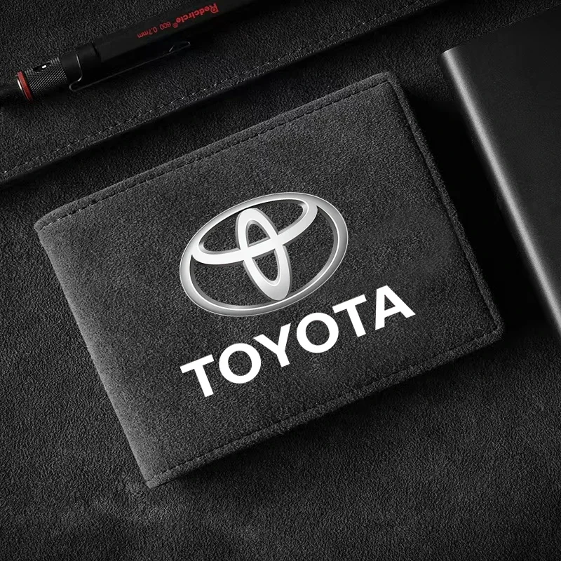 Portable Car Driver License Holder PU Leather Card Bag for Toyota Trd Century Auris Mirai Premio Yaris Camry Carola Prius Crown