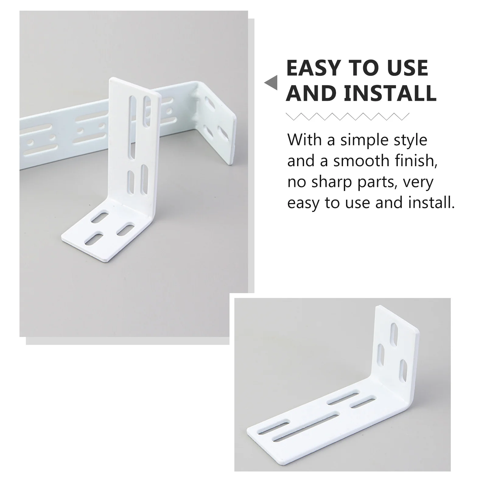 

6Pcs Curtain Track Installation Code Support Practical Office Store Decoration Curtain Track Mount Code