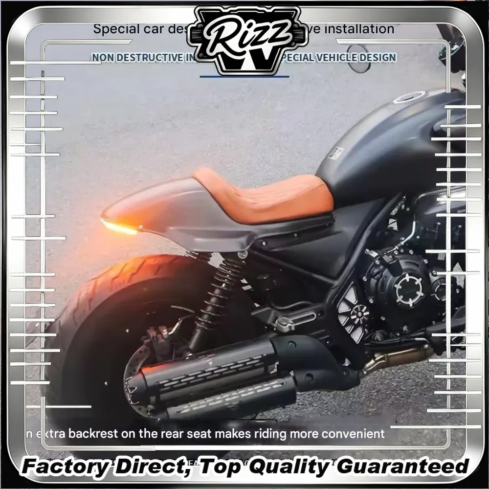 FOR Ergonomic Thickened Retro Rider Seat And Short Tail Kit for VOGE CU525 Bobber Transformation Complete Rear Clutter Reduction