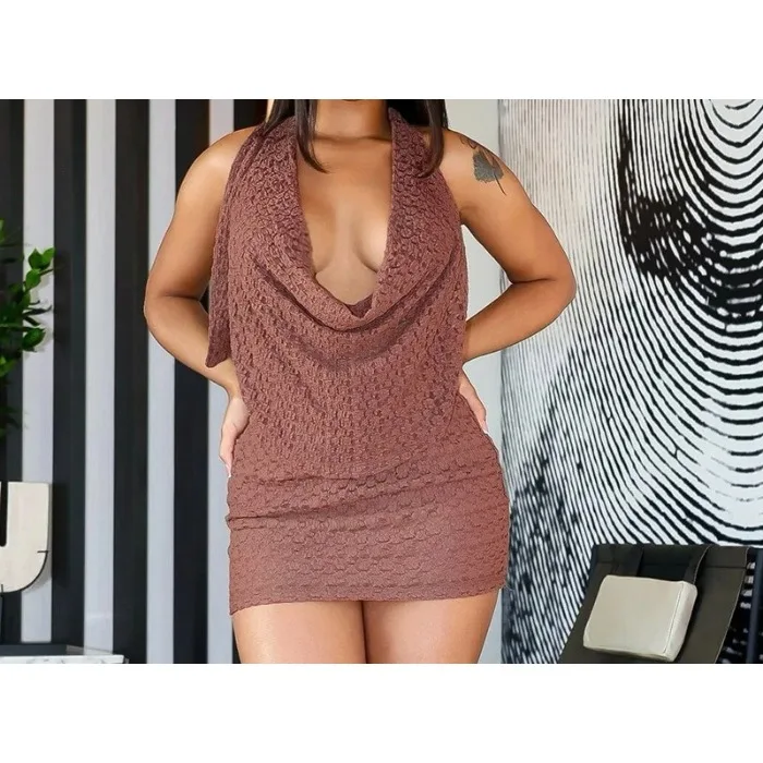 วางชุดมินิ 2 ชิ้นชุดชุดสตรีฤดูร้อน 2025 แฟชั่นลึก V คอเสื้อไม่มีสายหนังแนวโน้ม Streetwear ชุดกระโปรงสั้น