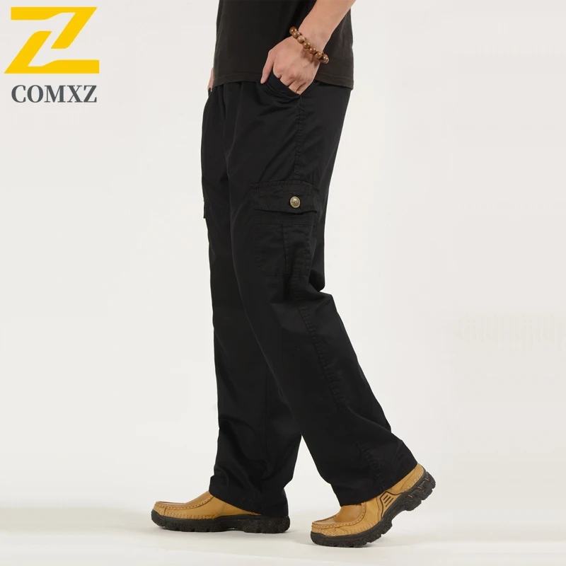 Multi-pocket Cargo Pants Men's Spring 2025 New Cotton Work Wear Size 6xl Casual Climbing Joggers Sweatpants Trekking Trousers