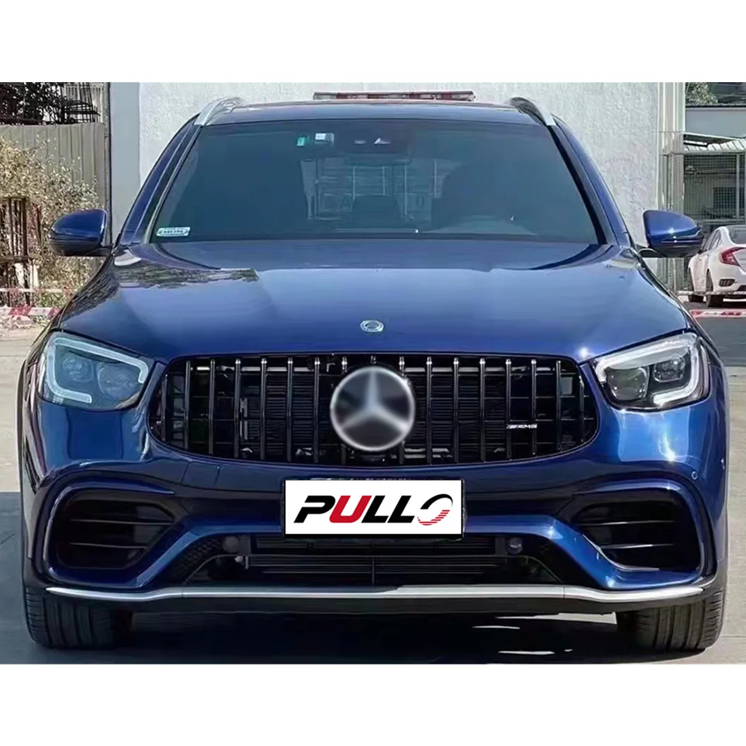 High quality car bumpers include front and rear bumper with grille for Benz GLC class X253 2020-2022 change to GLC63 AMG model