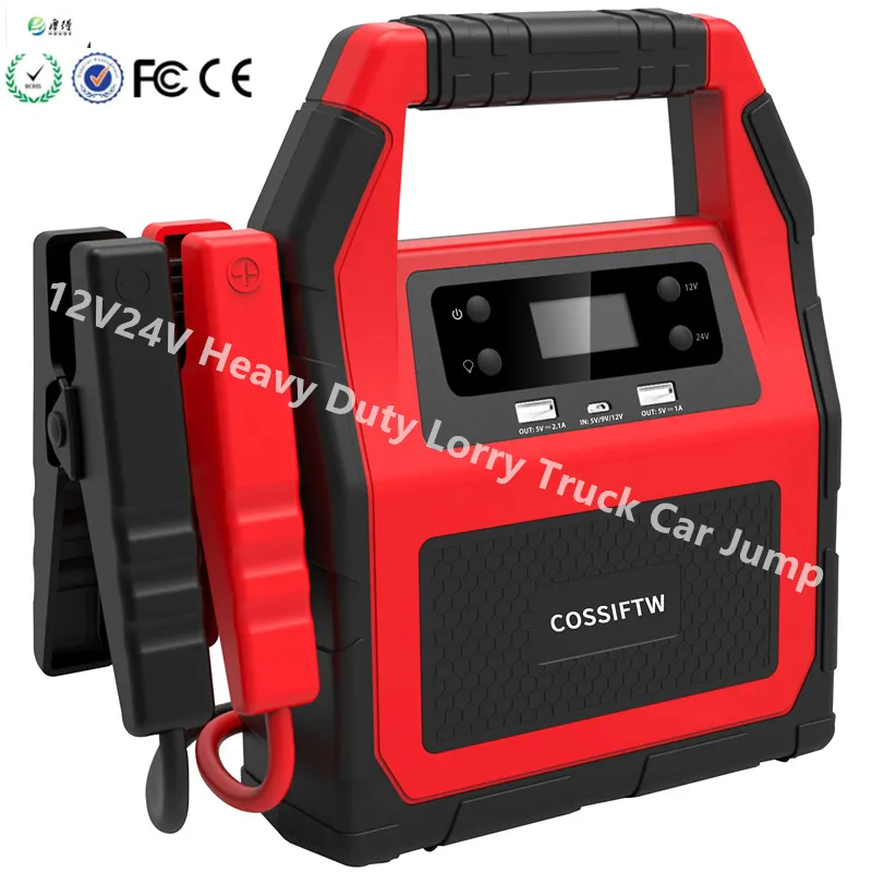 COSSIFTW 2000A Jump Starter for Various Vehicles,12V&24V Battery Booster Jump Starter,46800mAh Large Battery Capacity