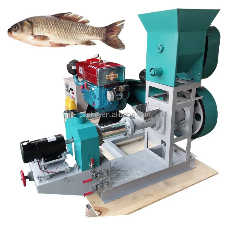 Feed processing machines 80kg engine floating fish feed extruder machine