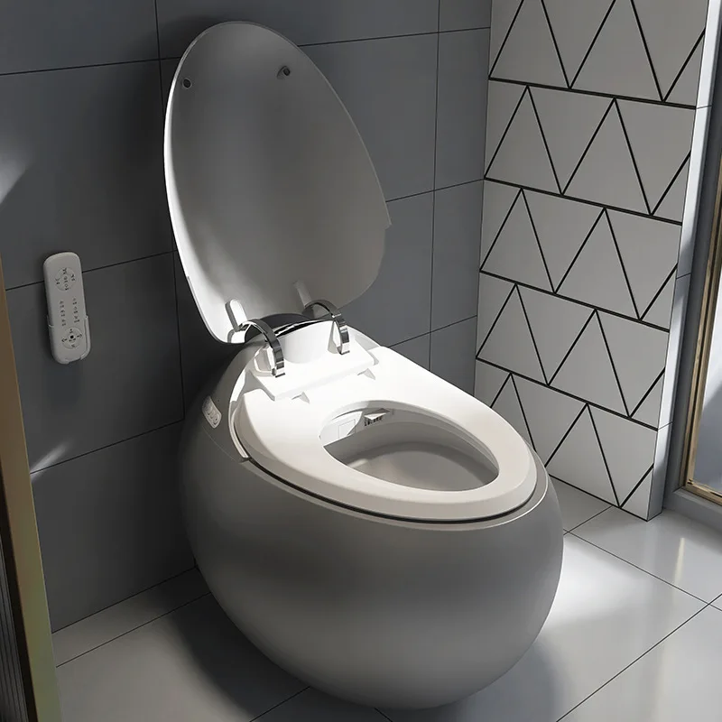 Egg-shaped smart toilet, small apartment bathroom automatic integrated