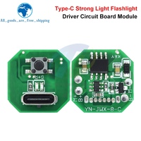 1/5PCS Flashlight driver board, DIY circuit board, TypeC charging port, integrated charging and discharging module