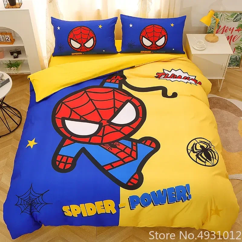 

Anime Hot Spiderman Avengers Mc Queen Car Baby Bedding Set Duvet Cover Children Boys Kids Adult Bedclothes Birthday Gift