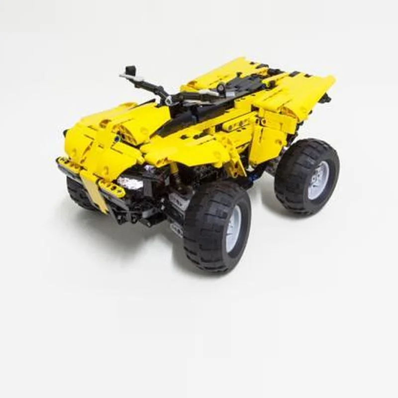 Speed Racing Car Model MOC Building Bricks RC Compact Quad Bike Modular Technology Children Holiday Gifts Assemble Toys Suit