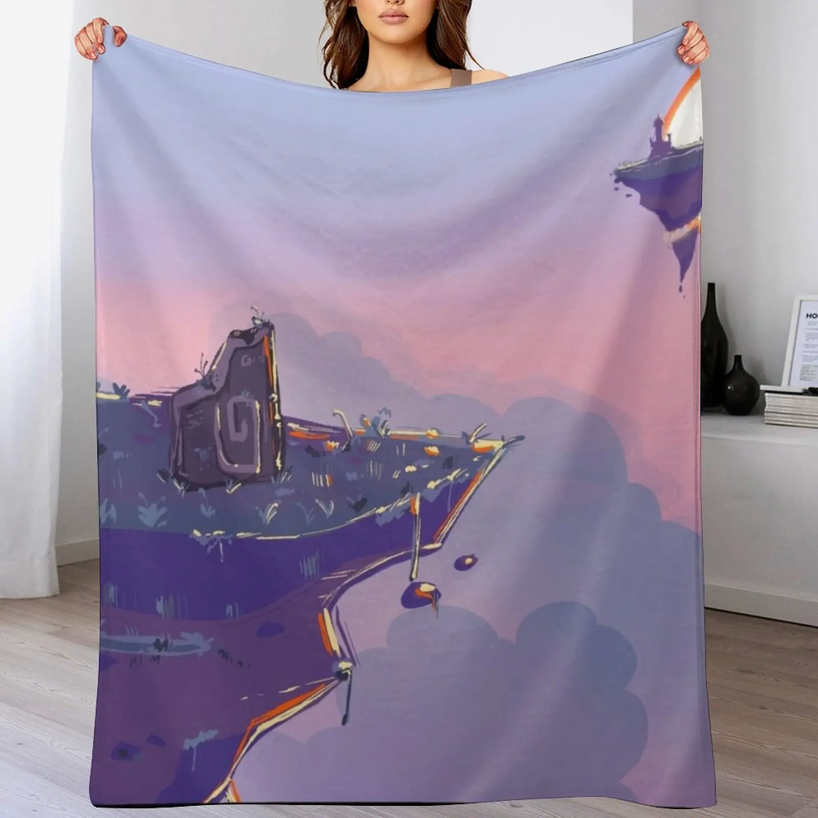

Alarik the Elven Hero - Throw Blanket Multi-Purpose For Decorative Sofa Bed Fashionable Soft Big Blankets