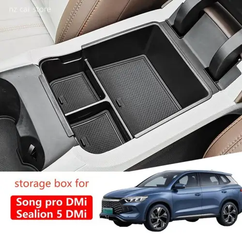 Para BYD SONG PRO Sealion 5 DMi apoyabrazos caja de almacenamiento portavasos 2026 2025 2024 accesorios interiores de coche