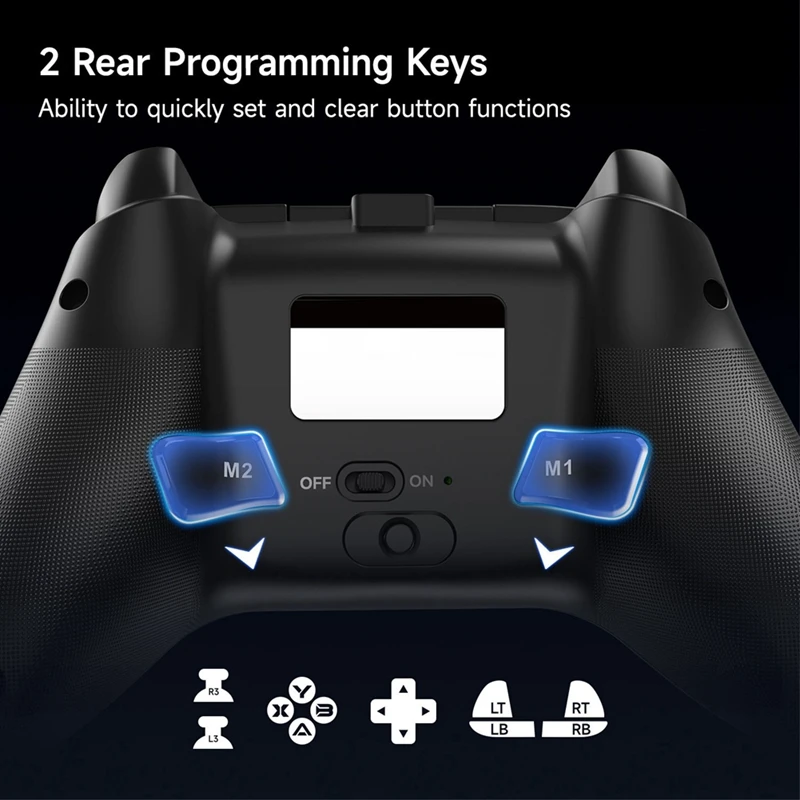 Gamepad wireless X15, controller PC per PC Windows, telefono Android/IOS, interruttore, luce RGB, gamepad joystick Hall durevole