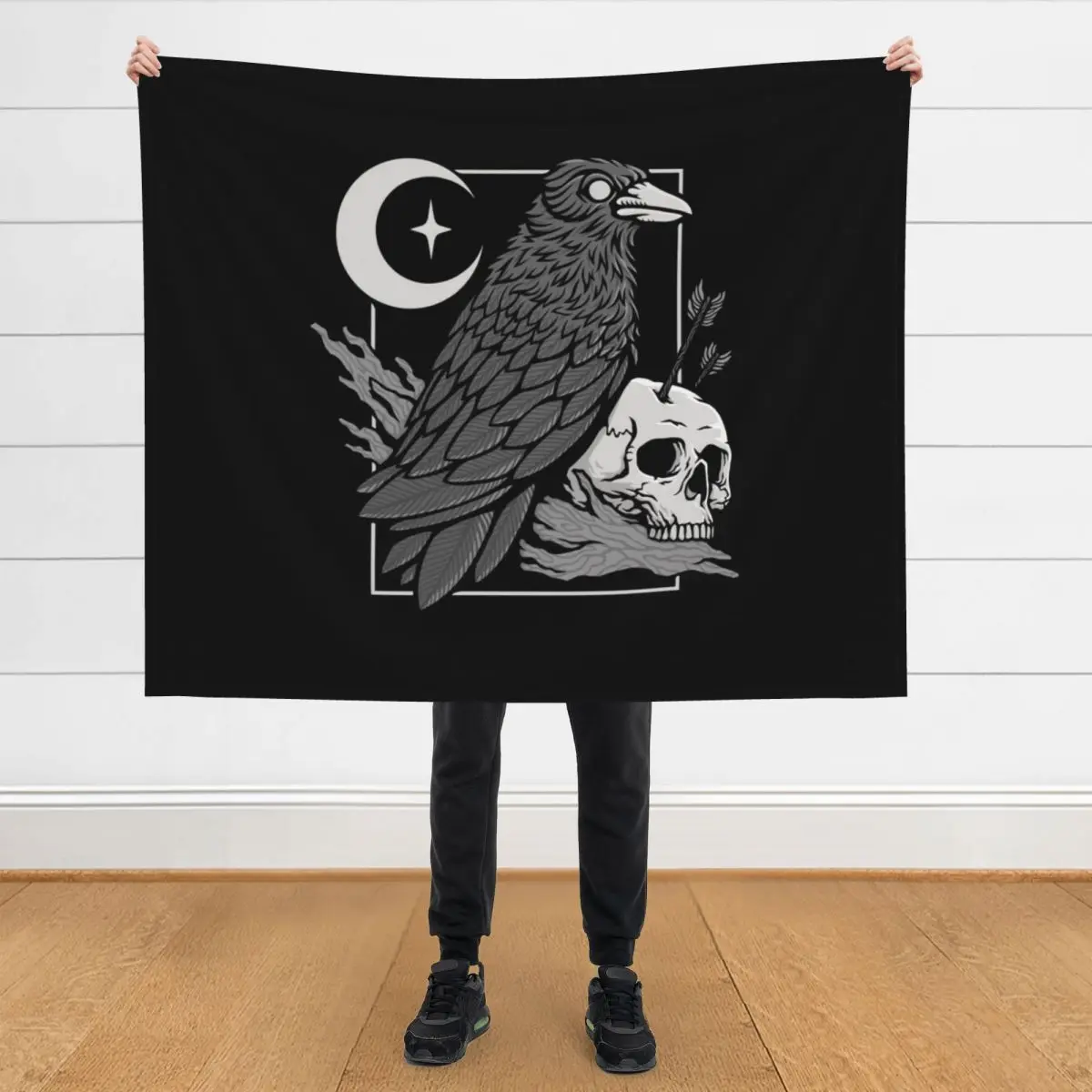 

Night Raven Throw Blanket Sofa Throw Hair Sofa Quilt Blankets