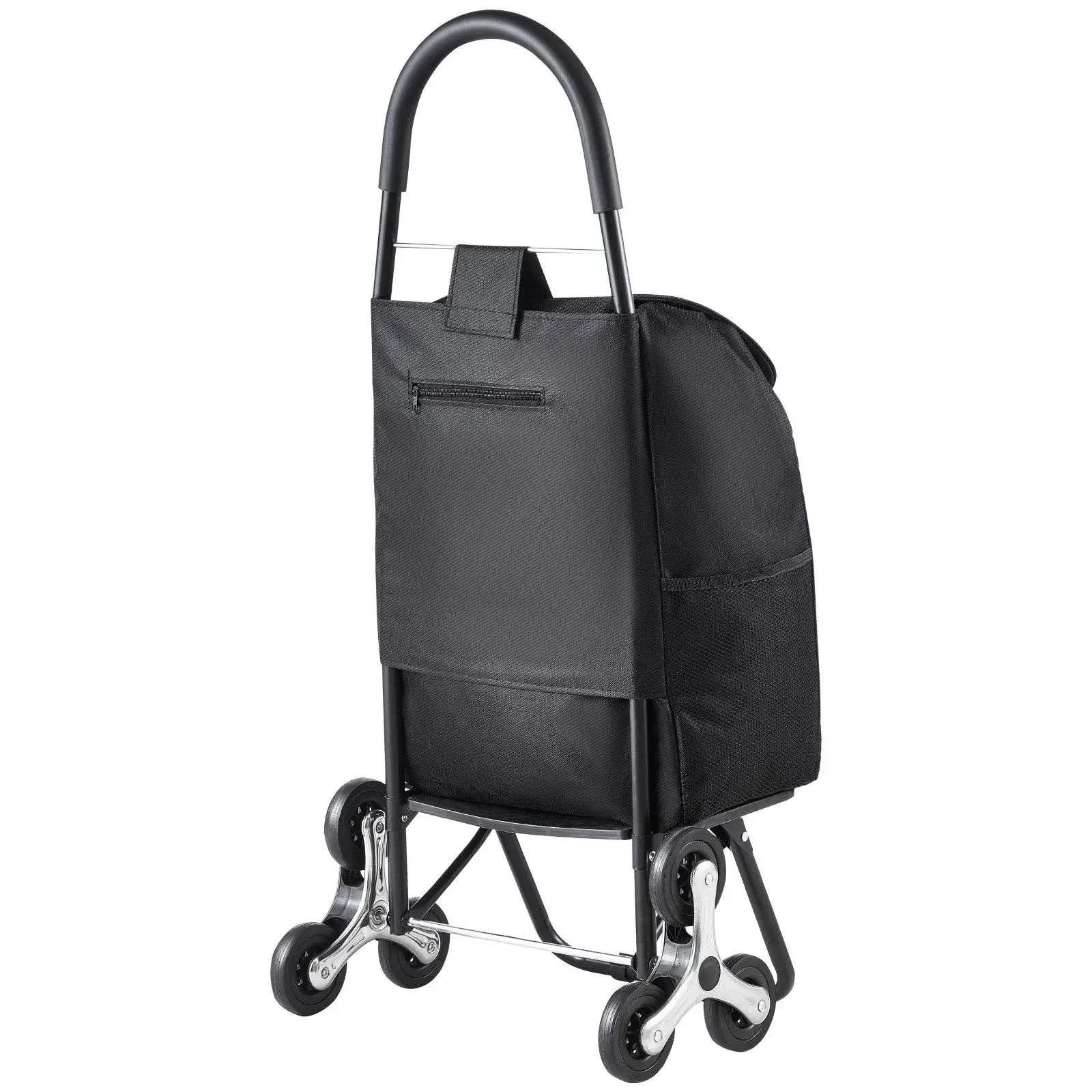 

multi-surface 36L folding cart with 6-wheel stair climber and integrated storage compartment