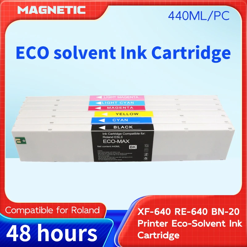 ECO-SOL MAX2 ESL-4 ESL4 4/6Colors Eco-solvent ink Cartridge BN20 ECO-SOL-MAX2 Compatible for Roland XF-640 RE-640 BN-20 Printer