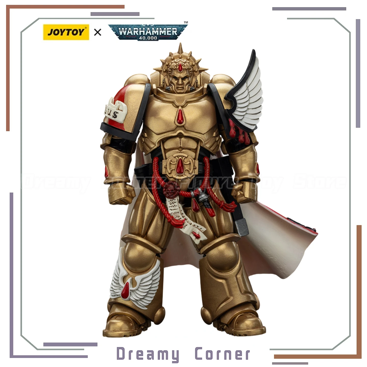 

【In stock】JOYTOY 1/18 Action Figure Warhammer 40K Blood Angels Captain with Heavy Bolt Pistol & Power Sword Model Toy