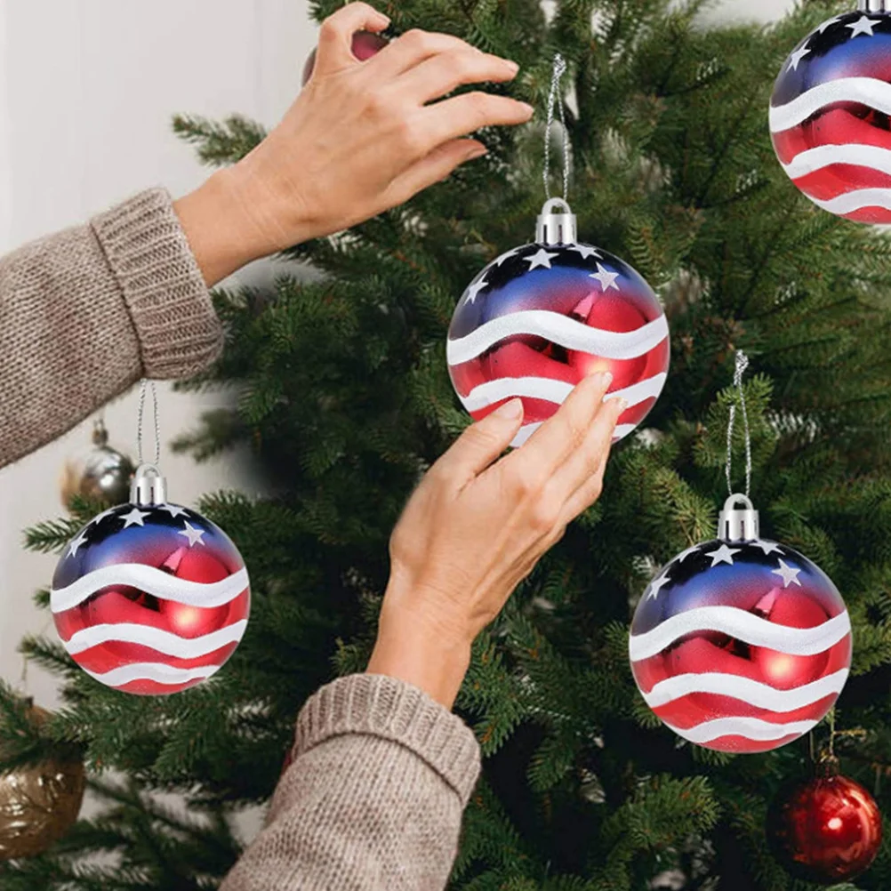 

12 Pcs Halloween Pentagonal Planet Pendant Ball Plastic Seasonal America Ornaments