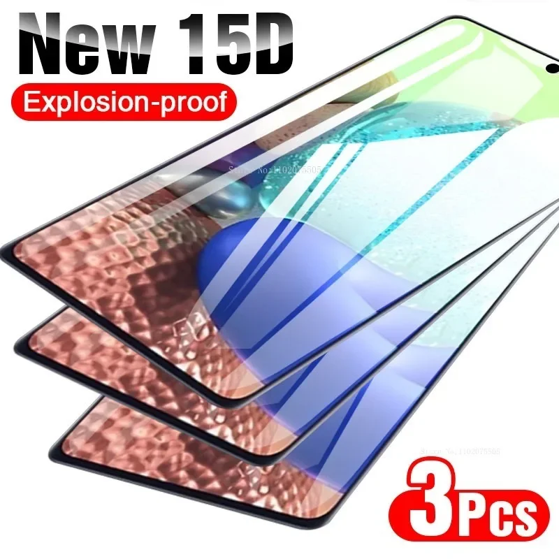 3Pcs Protective Glass For Samsung A50 A70 A71 A51 A52 Screen Protector For Samsung A80 A90 A52 A72 A10 S A20E Film