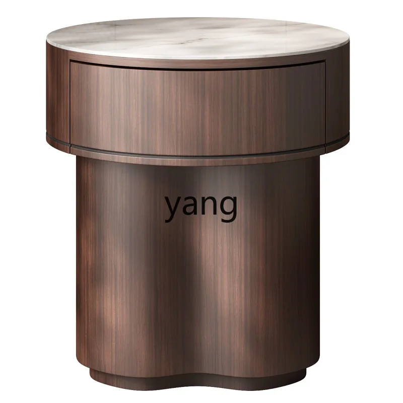 

L'm'm Modern Minimalist High-End Wooden round Bedside Table Internet Celebrity Bedside Cabinet
