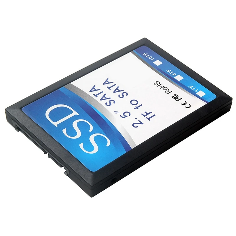 2025 New-2X 2.5 بوصة 4 TF إلى بطاقة محول SATA، محرك أقراص الحالة الصلبة SSD ذاتي الصنع، لبطاقة Micro-SD إلى SATA Group RAID