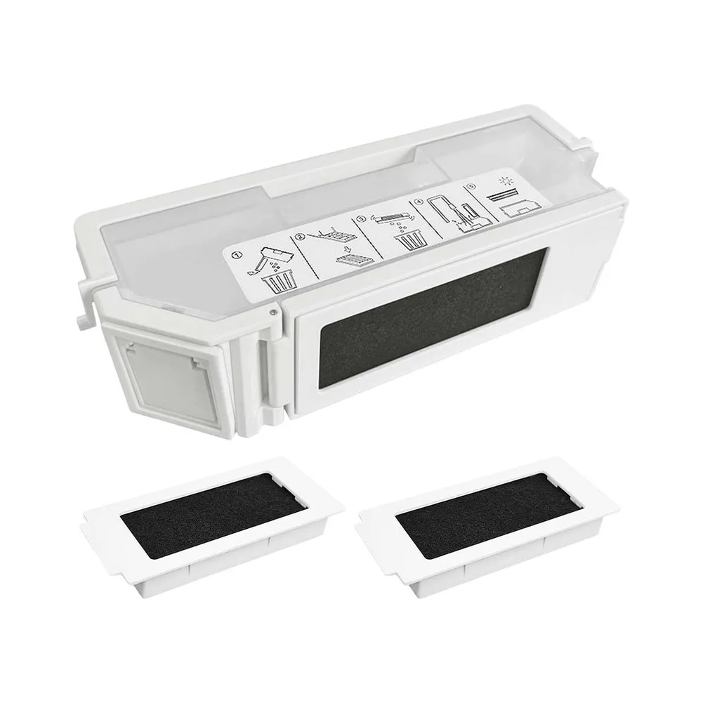 Advanced Filtration Advanced Filtration Robot Vacuum Dustbin Captures Fine Particles Dust Collection Box Integrated Filter