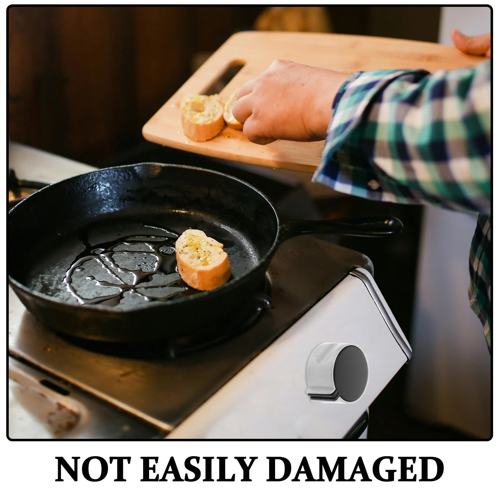 2Pcs Gas Stove Switch Knob Stainless Steel Universal Replacement Cooker Control Knobs for Kitchen Restaurant Home Use