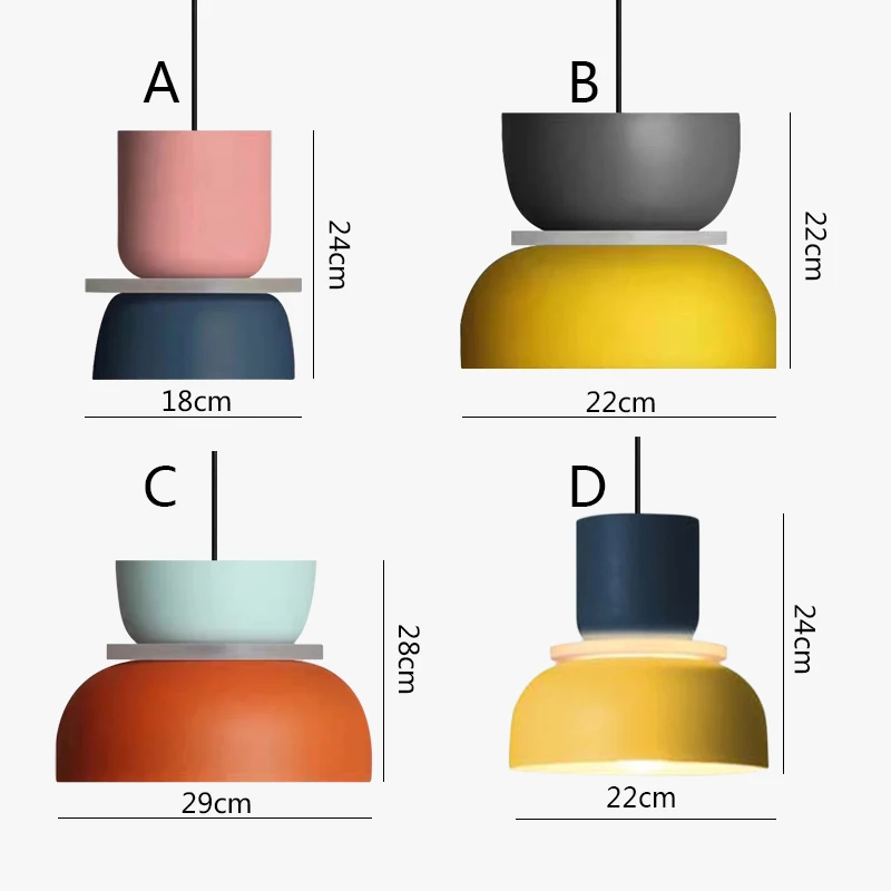 

Modern Pendant Lights Nordic Suspension lamp Bedside Living Bedroom Study Bar Dining Room Macaron Decor Lighting Fixture