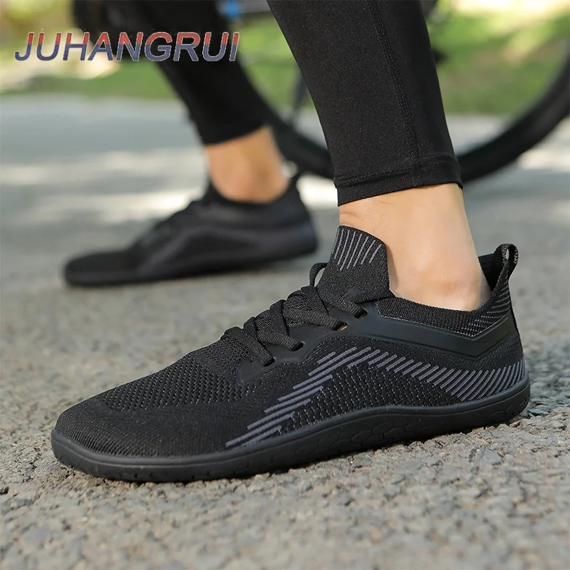 Unisex Wider Shoes Breathable Mesh Barefoot Wide-toed Shoes Flats Soft Zero Drop Sole Wider Toe Sneakes Outdoor Walking Shoes