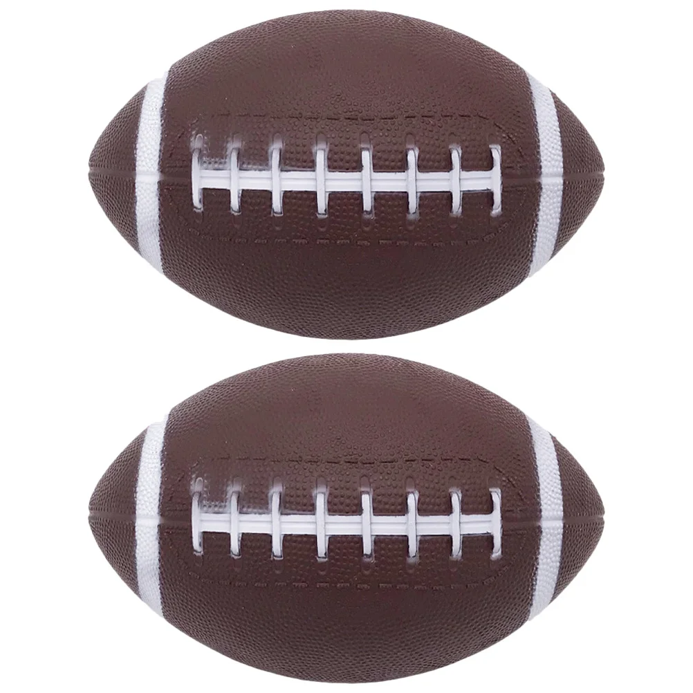 2 قطعة كرة الرجبي للأطفال كرة قابلة للنفخ للأطفال 1-3 سنوات اللعب في الهواء الطلق تعزيز القدرة الرياضية التنسيق ممارسة لعبة ممتعة #5