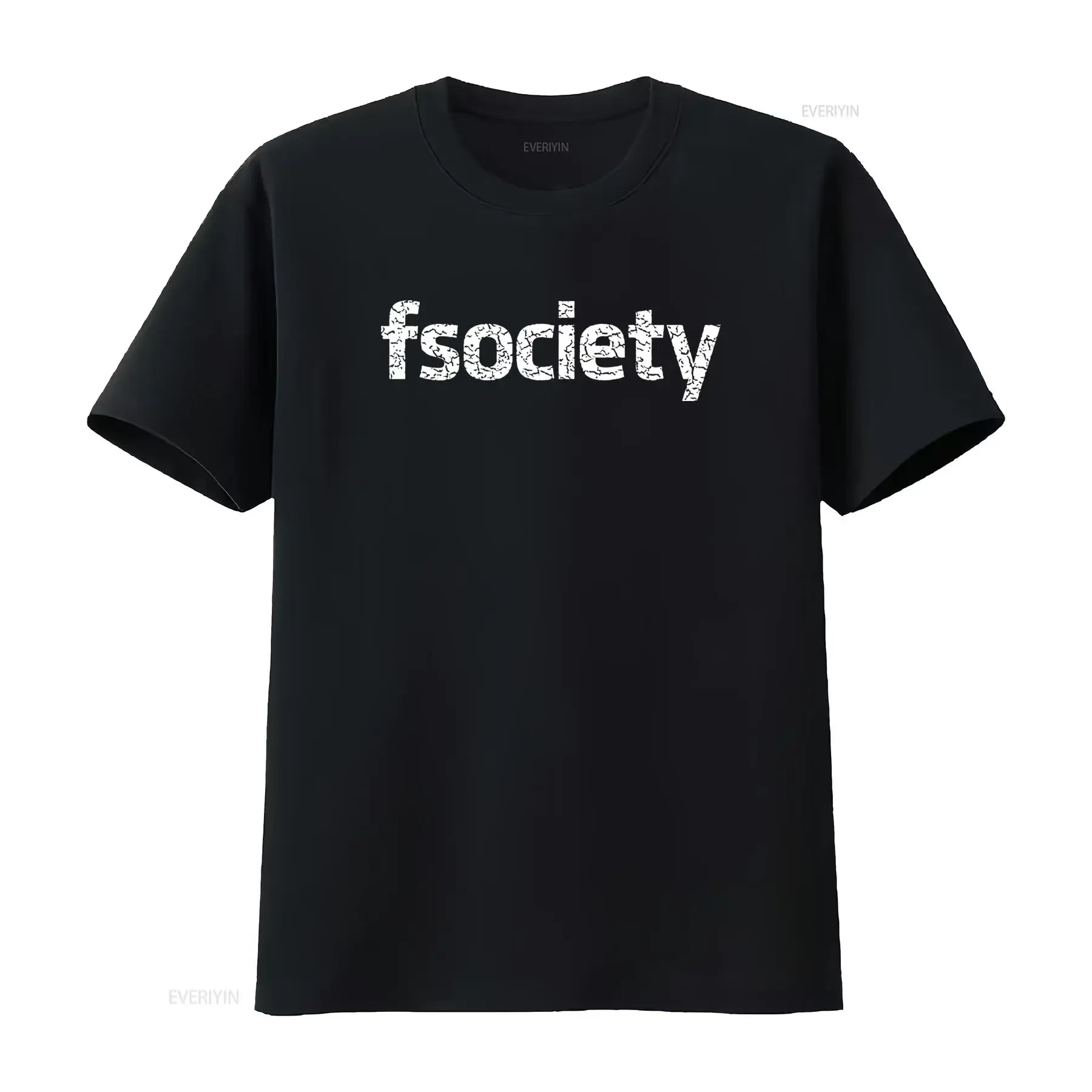 Fsociety T Shirt Computer Scientist Geek Nerd Admin Robot Hacker Symbol Logo Design vintage Washed Breathable