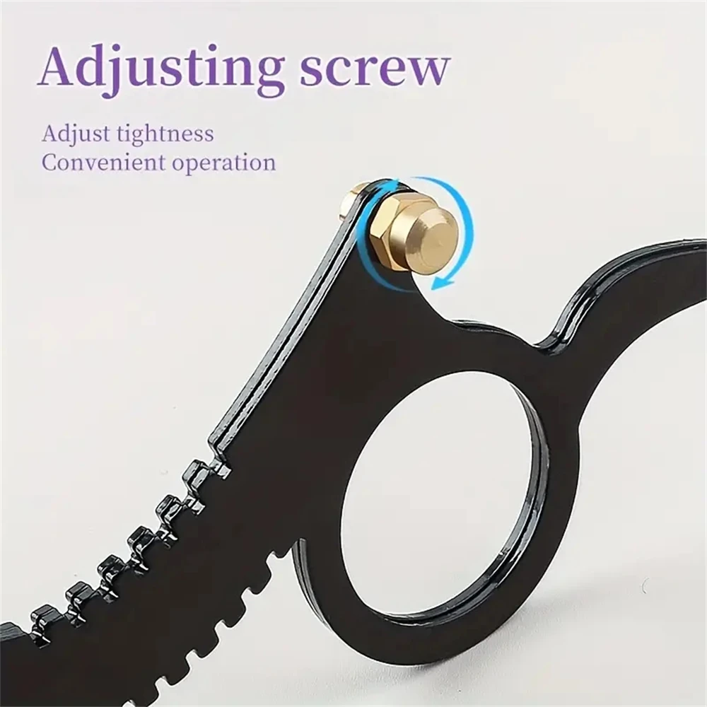 1pcs Thumb Stainless Steel Old Fashioned Razor Eyebrow Hair Shaving Tool Face Cleaning Scissors Without Blade Safe Razor Golden
