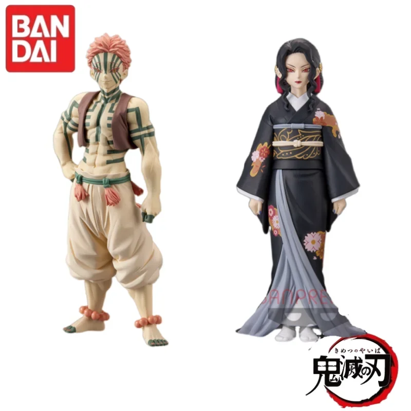 Em estoque original bandai demon slayer demônio versão vol 5 akaza muzik anime figuras de ação modelo brinquedos desktop ornamento presentes