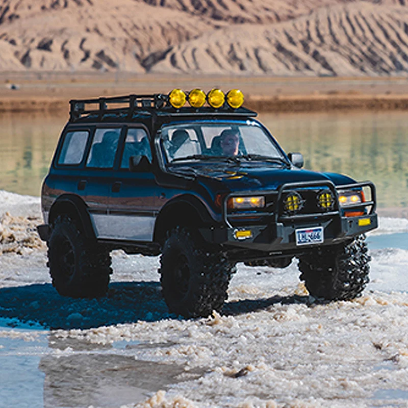 ترقية جديدة FMS FCX10P LC80 PRO V2 1/10 محرك خارجي بدون فرشاة RC 4WD محاكاة على الطرق الوعرة تسلق ألعاب المركبات نموذج #5