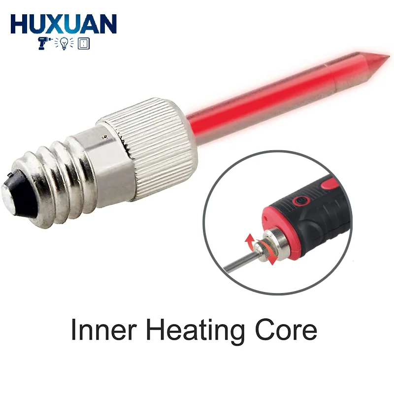 Replacement Threaded Soldering Tips Compatible With E10 Interface, Soldering Iron Head For USB Electric Soldering Iron