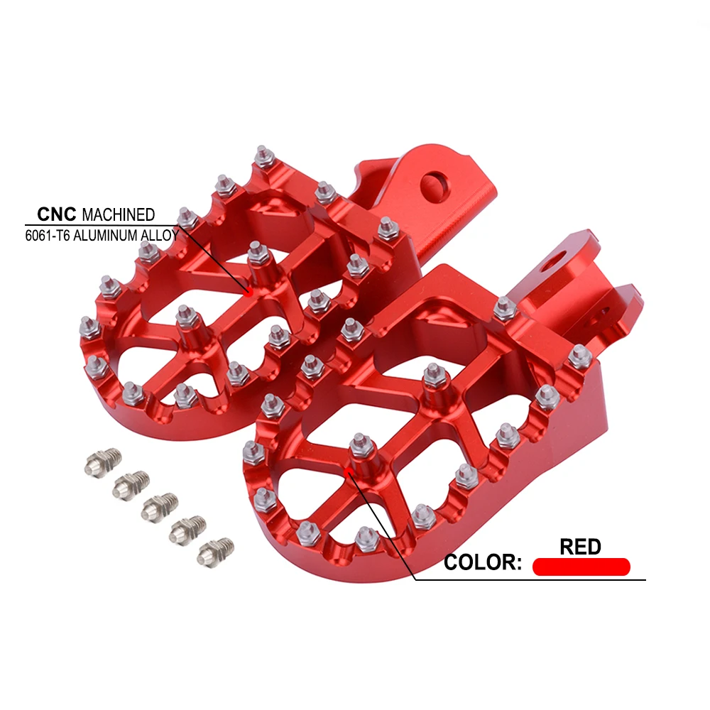 JFG Motorcycle  Parts Red Foot Pegs for Talaria Sting X3/Mx3/Mx4