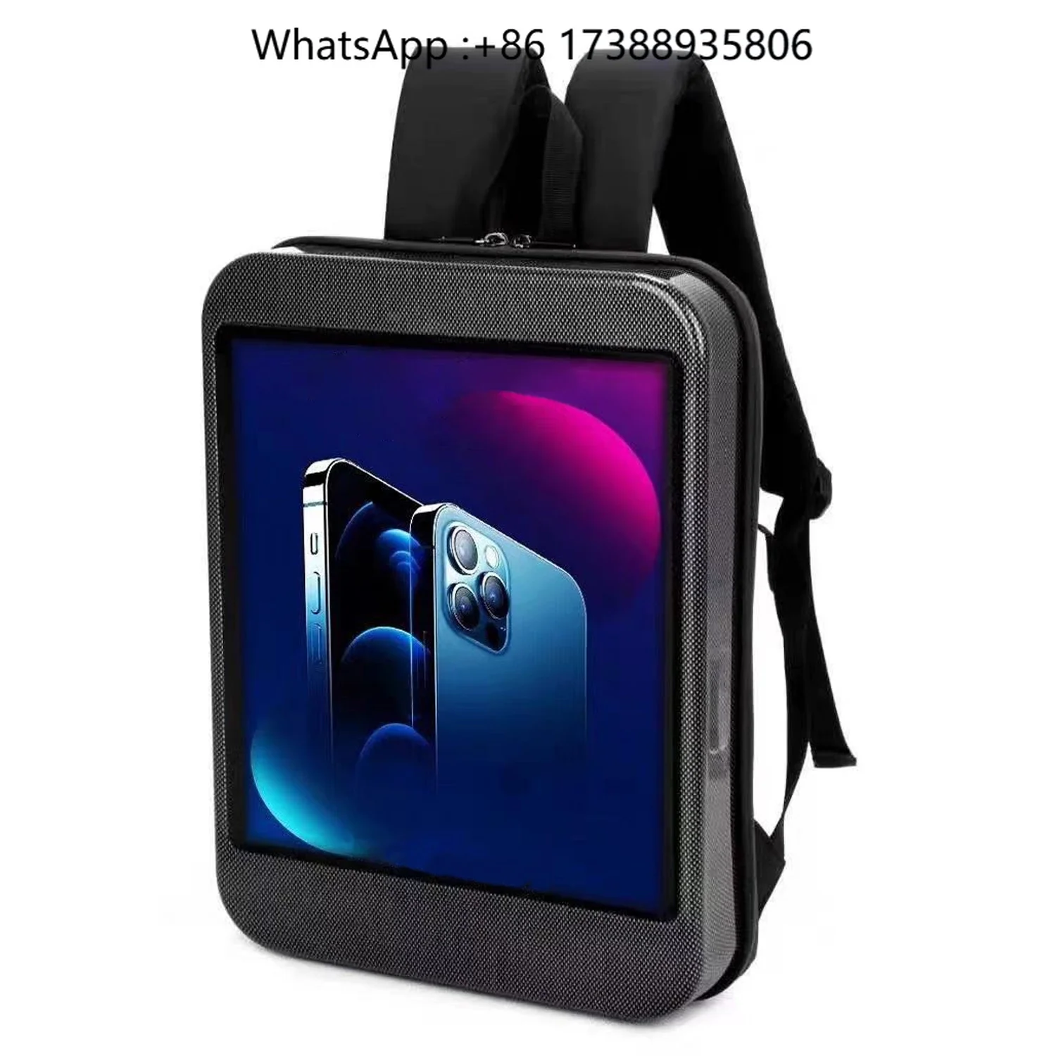 Video Playback LCD Display Backpack LCD Advertising Machine