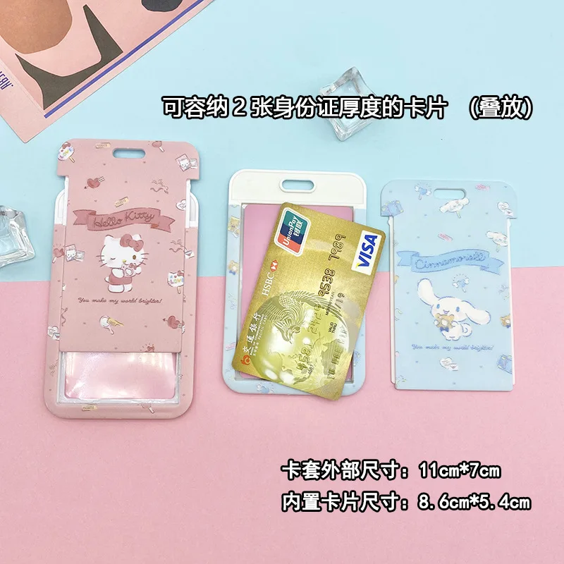 1 Set Schattige Anime Kaart Hoesjes Kaart Lanyard Sleutel Lanyard Cosplay Badge Id Kaarten Houders Nek Riemen Sleutelhangers