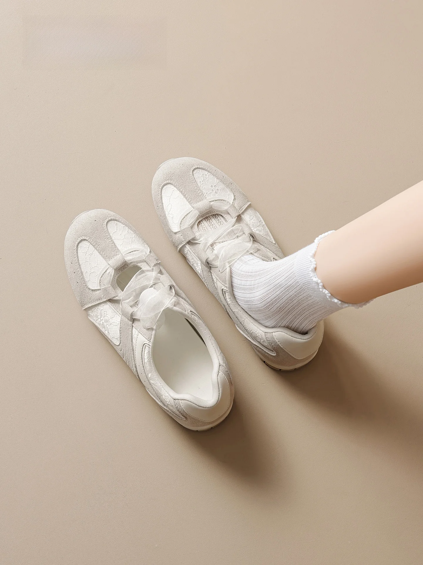 

Agsdon Ballet Dequn Shoes Women's Sporty Casual Slip-On Soft Bottom Flat Breathable Wear-Resistant Lightweight Cottonlined