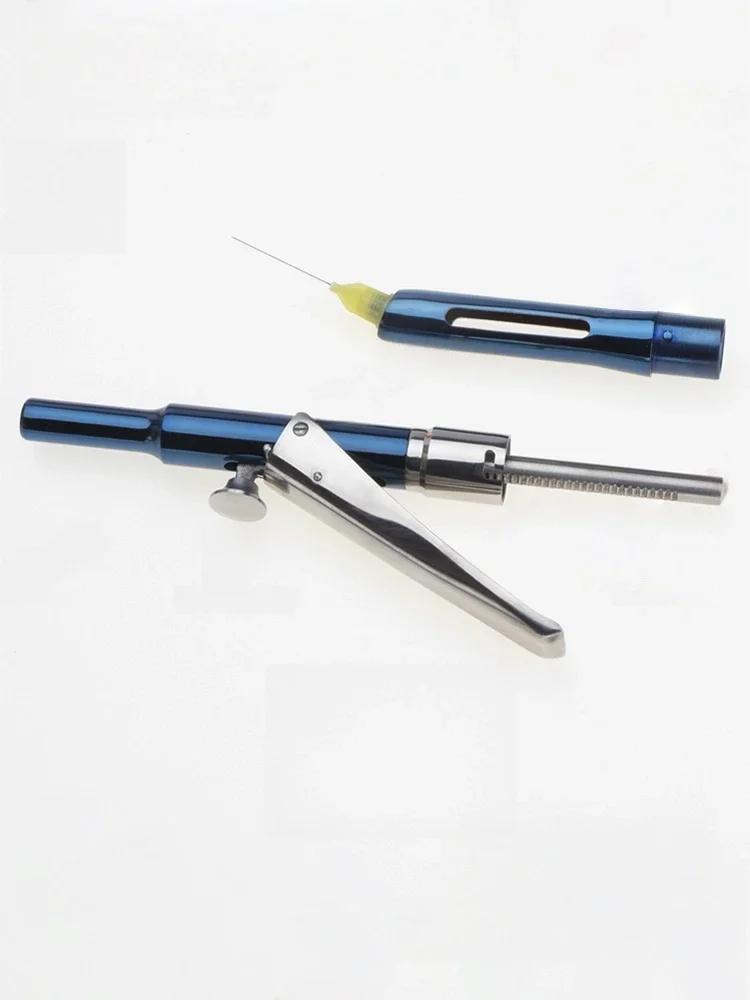 

1pc Dental Aspirating Syringe, Stainless Steel Anesthesia Injector with 3 Color Options, Surgical Instrument.