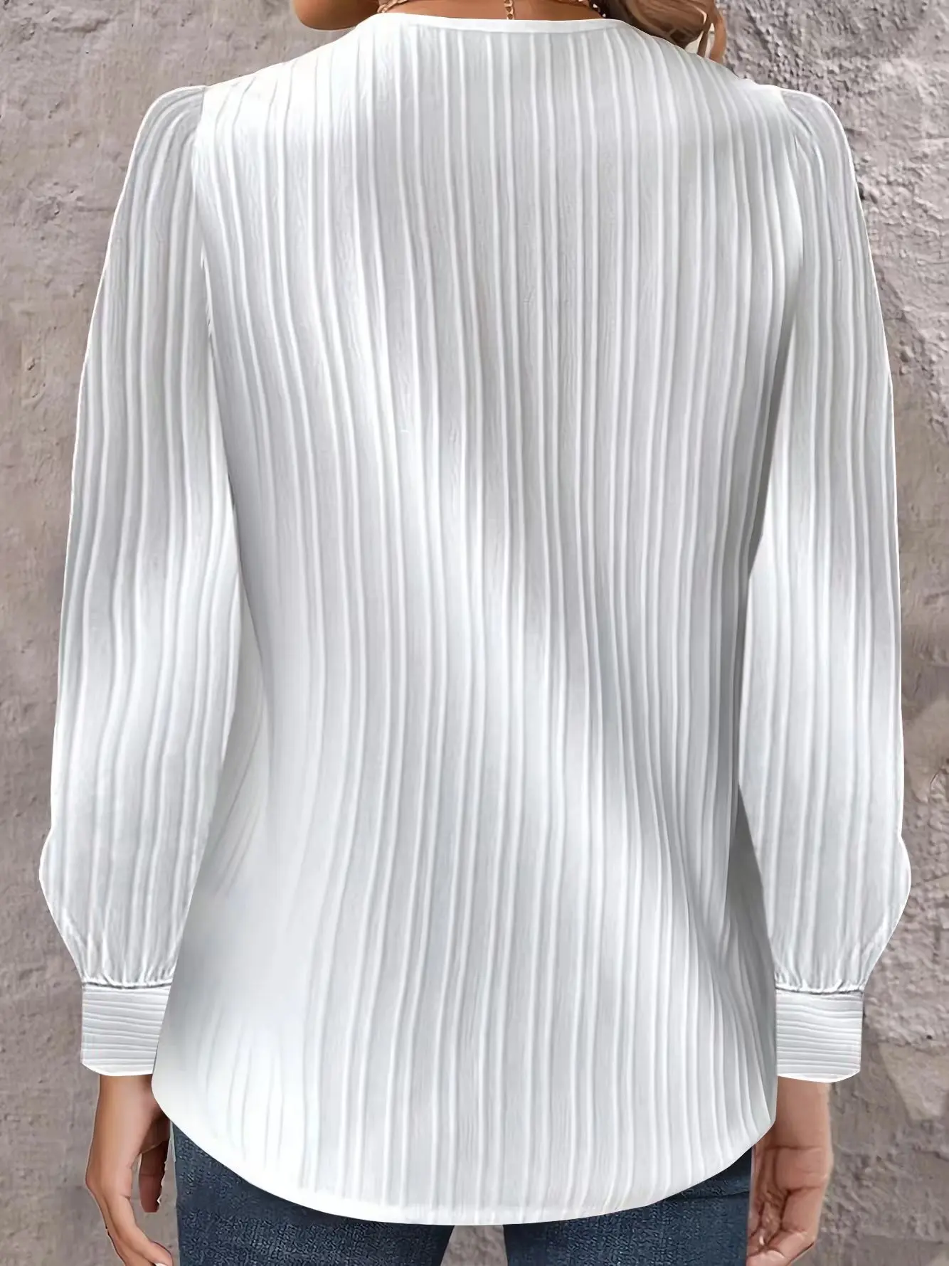 Casual Loose Folds Shirt Blouse Women Spring Autumn Fashion Pure Solid Sleeve Shirts For Women White Lantern Sleeve Top Femme