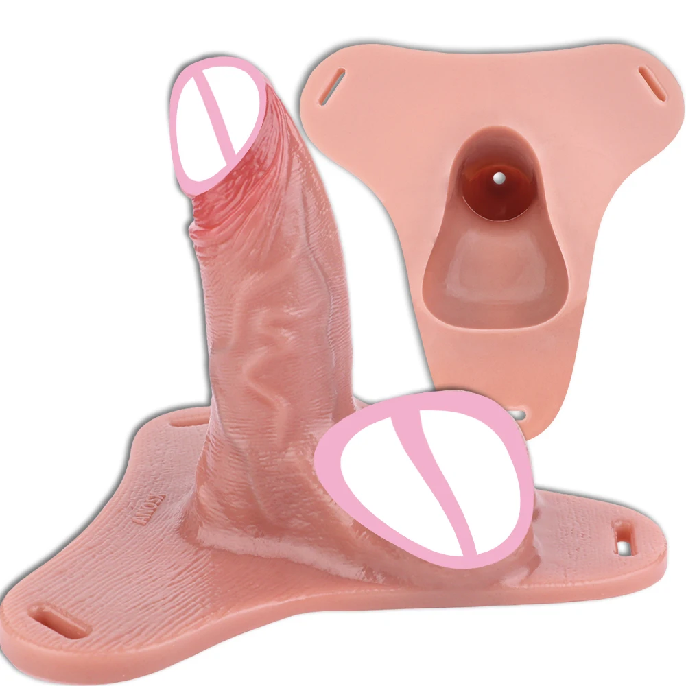 ANOSX Multi-Styles Dildo Sheath Silicone Chastity Cage Realistic Penis Hollow Dildo Male Soft Cock Lock Penis Cages Cock Sleeve