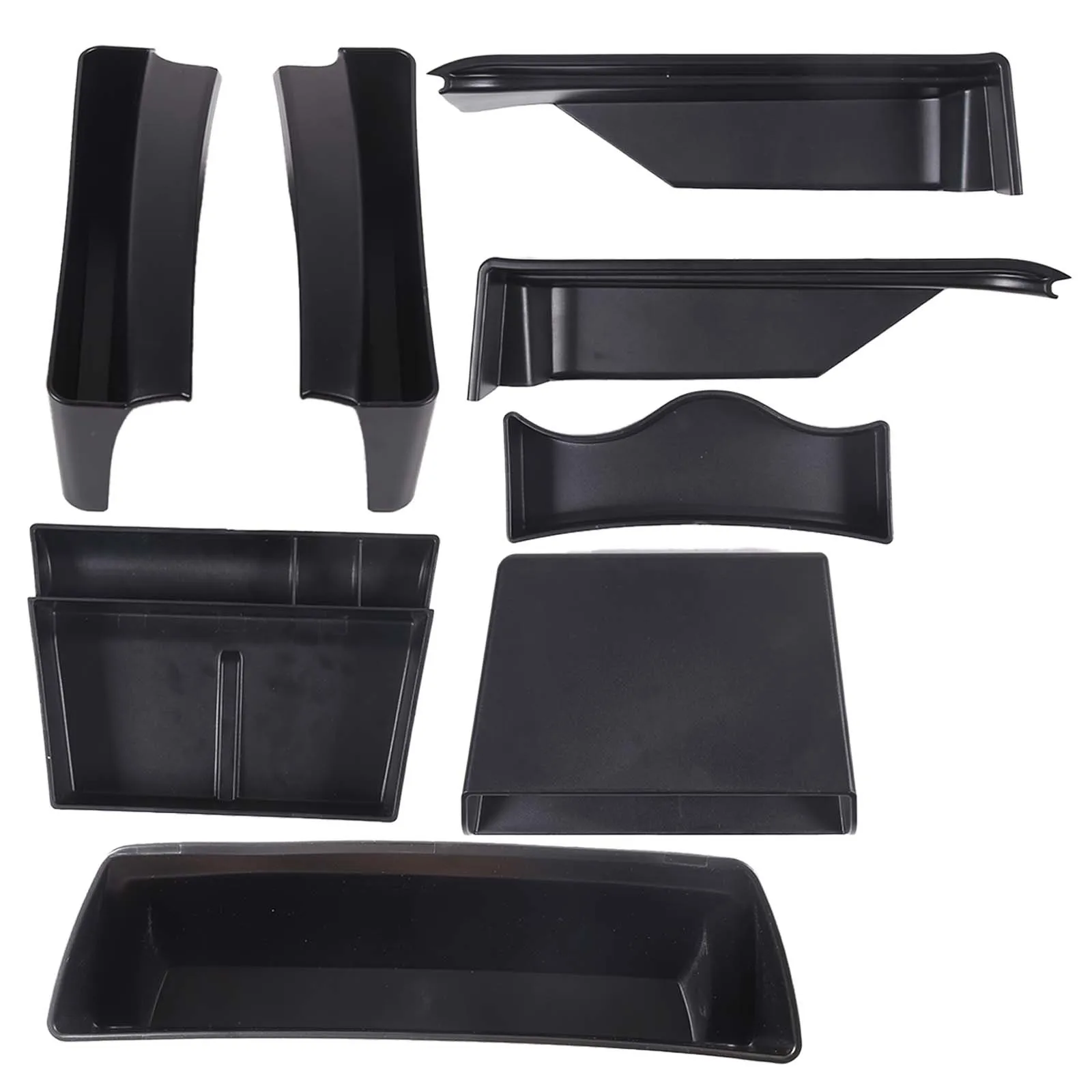 For Honda Pilot 2015-2022 ABS car center console storage box mobile phone tray glove box interior organization accessories 8 Pcs