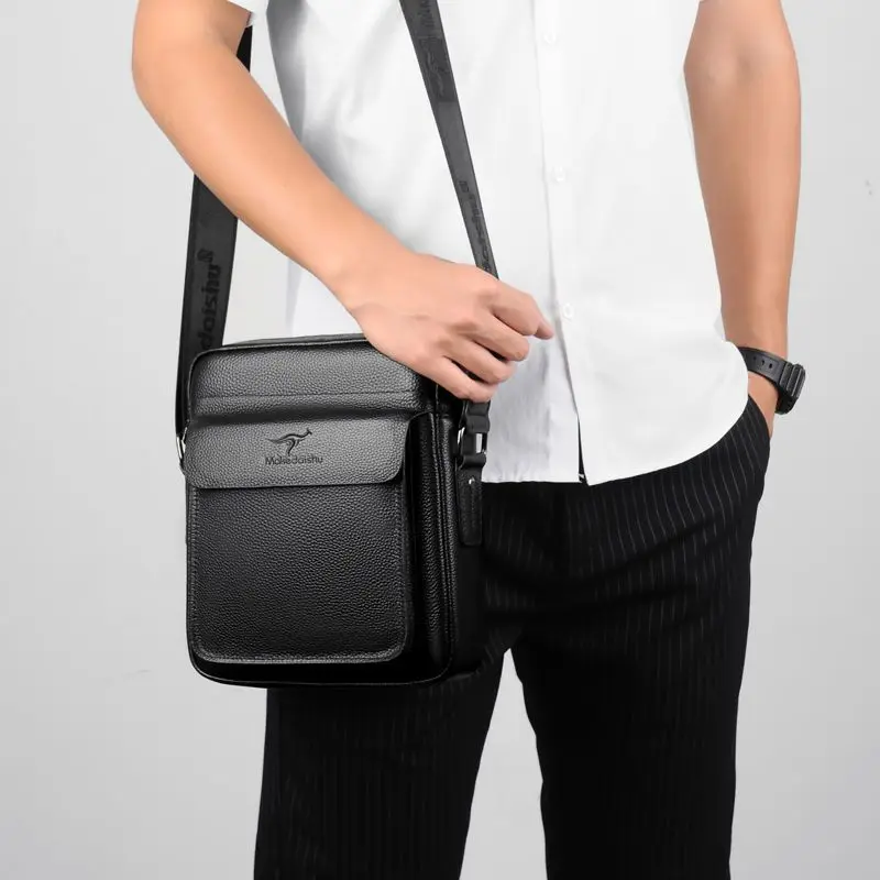 Fashion Luxury Designer Bag Men\'s Genuine Leather Crossbody Bag Business Casual Men Shoulder Bag High Quality Man Messenger Bag