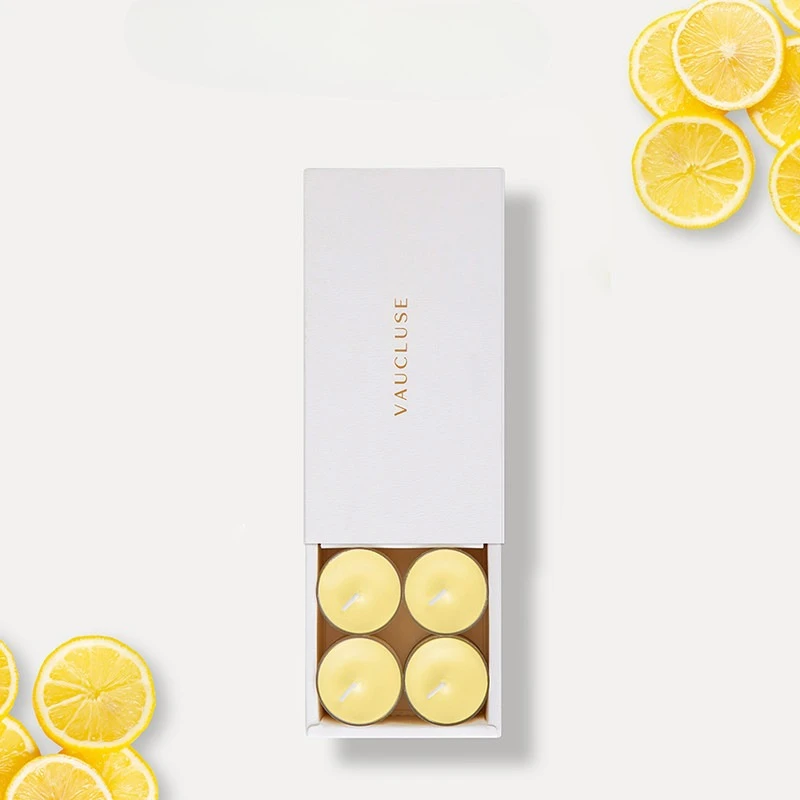 Lemon Aromatherapy Candle Gift Box, Versatile Scented Jar for Home Relaxation, Birthday Present for Her, Housewarming Decor.