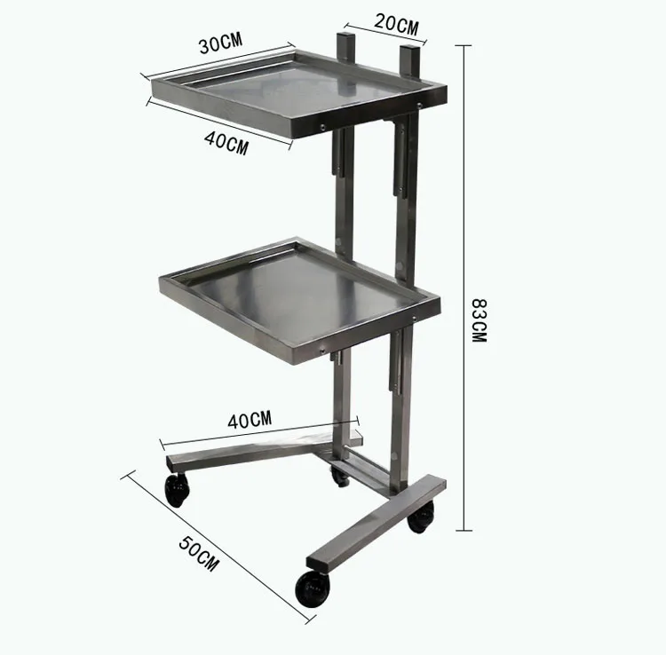 

Новый стиль, парикмахерская тележка для салона, тележка для инструментов из нержавеющей стали, складной стол для инструментов, активность