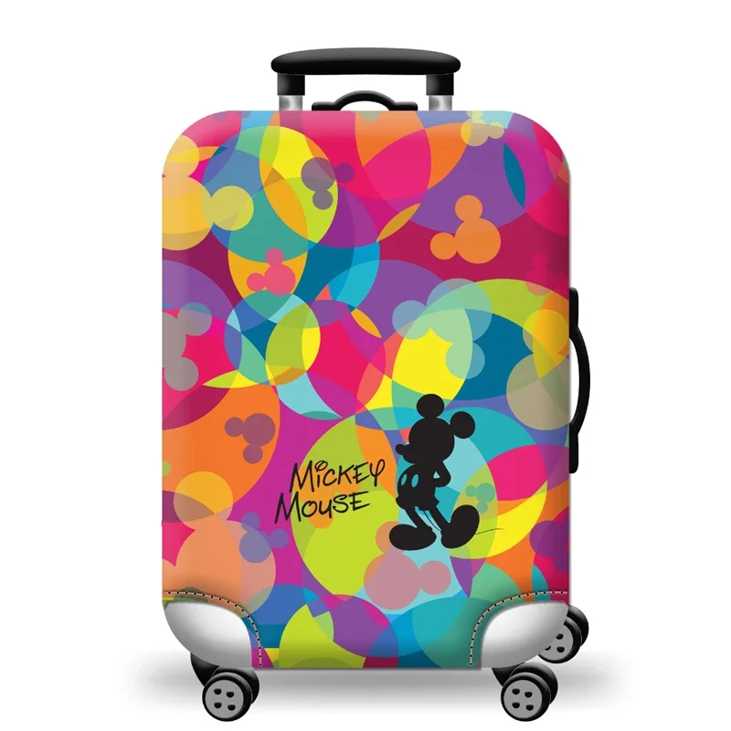 Disney Mickey Mouse Luggage Cover Protector Dust-proof Scratch Resistant Elastic Luggage Cover Apply To 18\'\'-32\'\' Suitcase Case