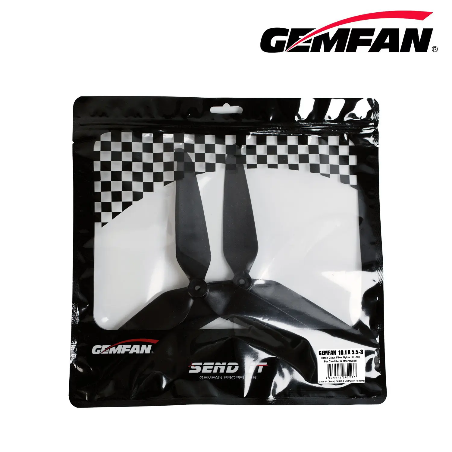 Gemfan 10.1x5.5 10 Inch 3-Blade High-Altitude Propeller 32g for 3115 800KV Cinelifter FPV Drone CW CCW